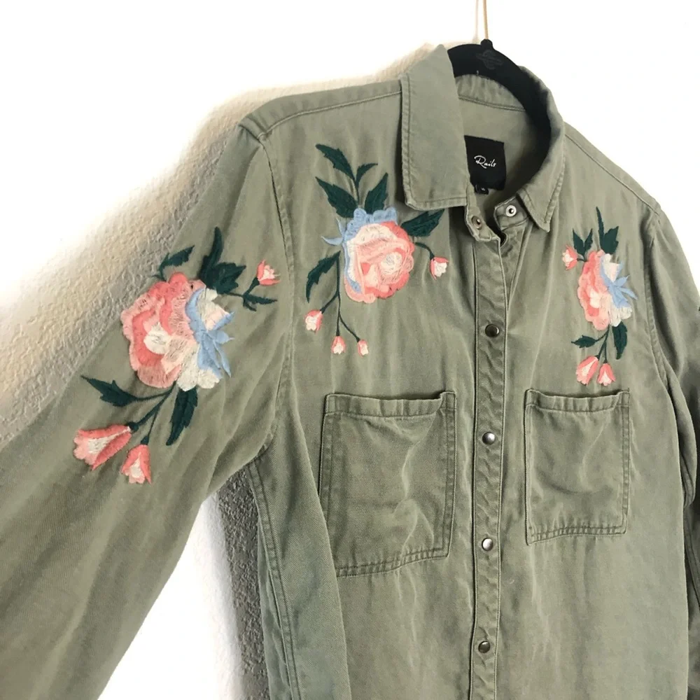Rails Embroidered Button Down - Picture 4 of 8
